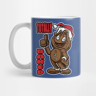 Gingerbread Man Totally Baked with thumbs up grin Mug